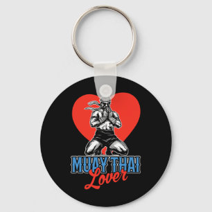 Muay Thai-liefhebber hobbyboksen vechtsport vechte Sleutelhanger