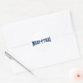 Muay Thai Logo Ronde Sticker (Envelop)