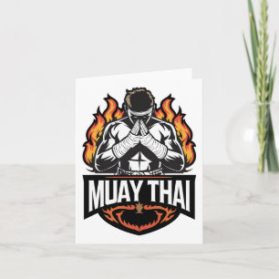 Muay Thai Logo - Thai Boxing Fighter Kaart