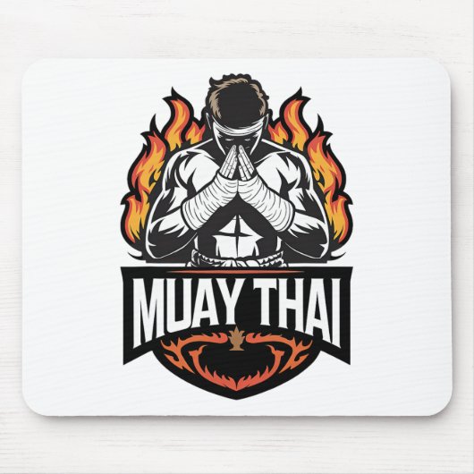 Muay Thai Logo - Thai Boxing Fighter Muismat (Voorkant)