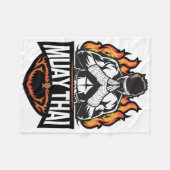 Muay Thai-logo - Thaise boksvechter Fleece Deken (Voorkant (Horizontaal))