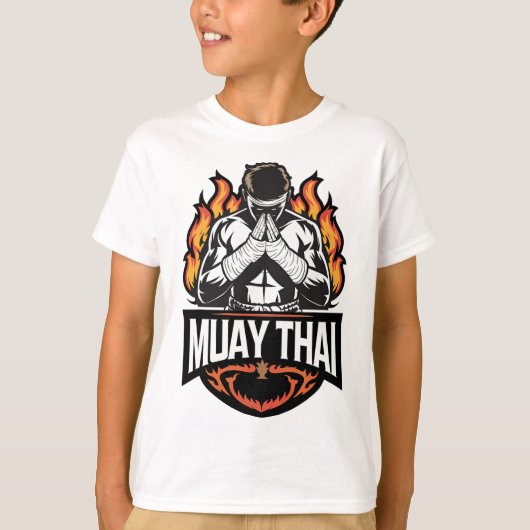 Muay Thai-logo - Thaise boksvechter  T-shirt (Voorkant)