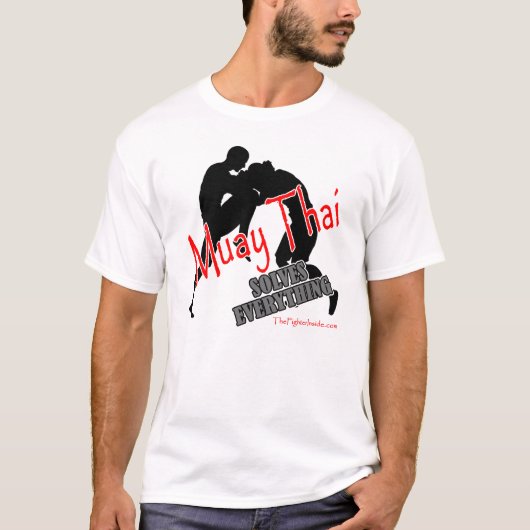 Muay Thai lost alles op T-shirt (Voorkant)