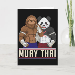 Muay Thai Luiaard Panda Kickbokser  Kaart