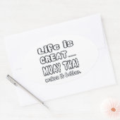 Muay Thai maakt het beter Ovale Sticker (Envelop)