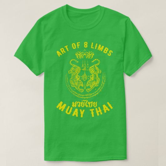 Muay Thai Mannen MMA Tiger Street bevecht Muay Tha T-shirt (Design voorkant)
