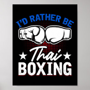 Muay Thai Martial Art Kickboksen Comt Sport Thaise Poster