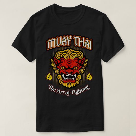 Muay Thai Martial Arts Demon Fighter MMA T-shirt (Design voorkant)