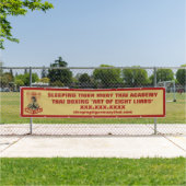 Muay Thai Martial Arts School Large personaliseren Spandoek (Insitu)