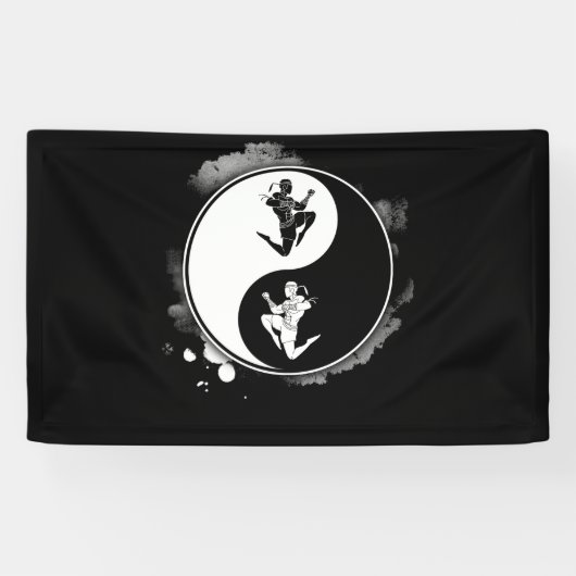 Muay Thai Martial Arts Thai Boxing Yin Yang Coach Spandoek (Horizontaal)