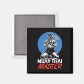Muay Thai Master Hobby Vechtkunst Bokser Magneet (Voorkant / Achterkant)