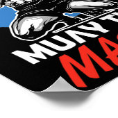 Muay Thai Meester Hobby Vechtkunst Bokser Poster (Hoek)