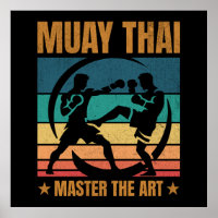 Muay Thai meester van de kunst boksen beoefenaar