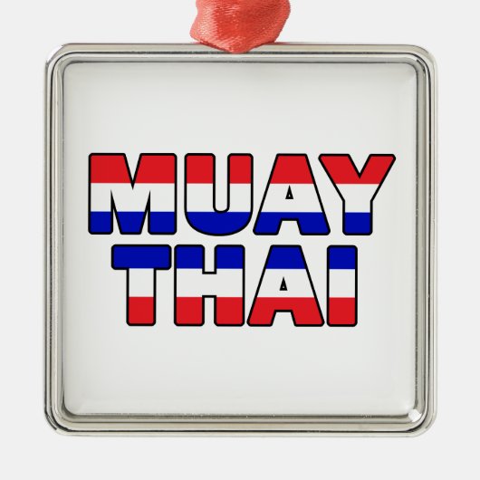 Muay Thai Metalen Ornament (Voorkant)