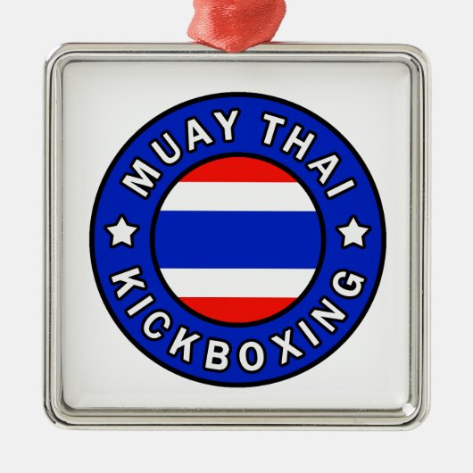 Muay Thai Metalen Ornament (Voorkant)