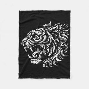 Muay Thai Mma Fight Tattoo Tijger Kunst Van 8 Lede Fleece Deken