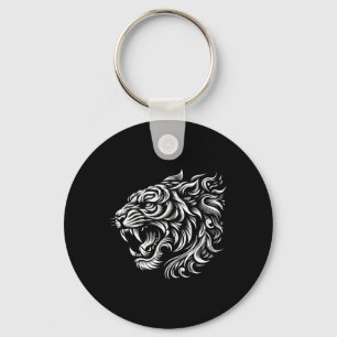Muay Thai Mma Fight Tattoo Tijger Kunst Van 8 Lede Sleutelhanger