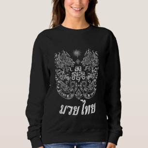 Muay Thai MMA Fight Tattoo Twin Tiger Kickboksen T Trui