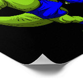 Muay Thai MMA Fighter T-rex Mixed Martial Art Comb Poster (Hoek)