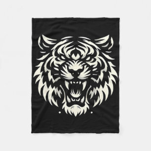 Muay Thai Mma Gevecht Tattoo Tijger Brul Kickbokse Fleece Deken