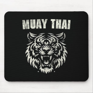 Muay Thai Mma Gevecht Tattoo Tijger Brul Kickbokse Muismat
