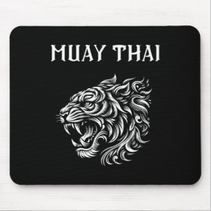 Muay Thai Mma Gevecht Tattoo Tijger Brul Kickbokse Muismat