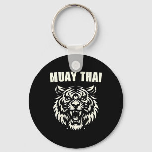 Muay Thai Mma Gevecht Tattoo Tijger Brul Kickbokse Sleutelhanger
