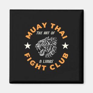 Muay Thai Mma Gevecht Tattoo Tijger Kunst Van 8 Le Magneet