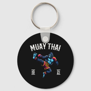 Muay Thai Monkey - Kickboksen en Monkey Thai Bokse Sleutelhanger