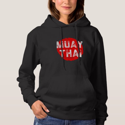 Muay Thai NakMuay Boxing Workout Hoodie (Voorkant)