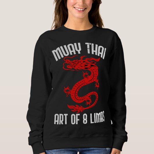 Muay Thai Of 8 Limbs Muay Thai Quotes Trui (Voorkant)