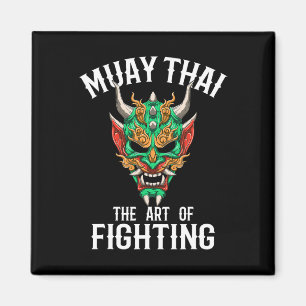 Muay Thai Oni Masker - Thai Boksen en Kickboksen G Magneet