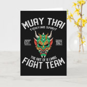 Muay Thai Oni - Thai Boxing And Kickboxing Kaart (Gele Bloem)
