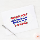 Muay Thai Ovale Sticker (Envelop)