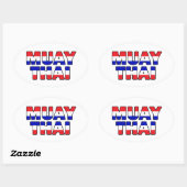 Muay Thai Ovale Sticker (Vel)