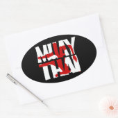 Muay Thai Ovale Sticker (Envelop)