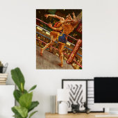 Muay Thai Poster (Thuiskantoor)