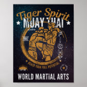 Muay Thai Poster - Tiger Spirit (Voorkant)
