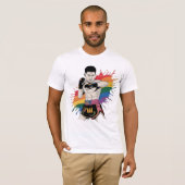 Muay Thai Pride T-shirt | LGBTQ Rainbow Fighter (Voorkant volledig)