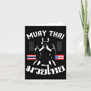 Muay Thai Puerto Rico Flag Martial Arts Thai Boxin Kaart