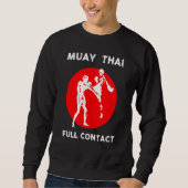 Muay Thai  Retro Kickboxing Boxing Trui (Voorkant)