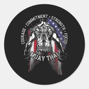 Muay Thai Ronde Sticker