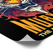 Muay Thai Samurai Tiger Thai Boxing Graphic Poster (Hoek)