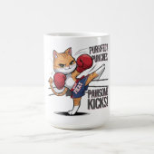 Muay Thai Schattige Boksen en Kicking Cat Mok (Center)