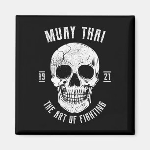 Muay Thai Schedel - Thaise Boksen En Kickboksen _1 Magneet