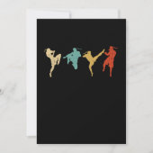 Muay Thai Silhouette Fighter MMA Gift Idea Kaart (Voorkant)