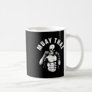 Muay Thai skeletvechter MMA club coach martial Koffiemok
