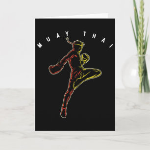 Muay Thai Sports Vechters Mma Thailand Boksen Mart Kaart