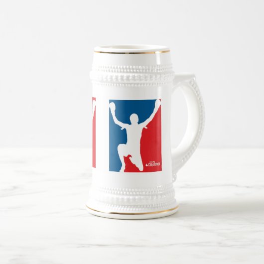 Muay Thai Stein Bierpul (Voorkant rechts)