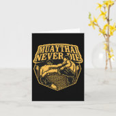 Muay Thai sterft nooit Kaart (Gele Bloem)